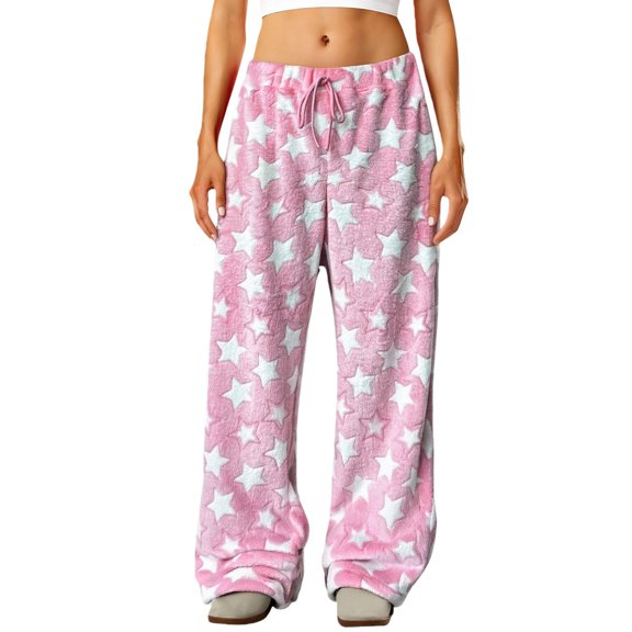 Sweatpants Women Printed Casual Fashion Sports Loose Flannel Pants Daily Wear L Womens Sweatpants