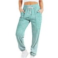 thumbnail image 1 of Sweatpants Women Sevevn Women Gradient Printed Casual Drawstring Sports Ankle Sweatpants Lounge Pants, 1 of 5