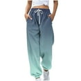 thumbnail image 1 of Sweatpants Women Sevevn Women's Casual Sweatpants Gradient Color Printed Drawstring Loose Pants, 1 of 4