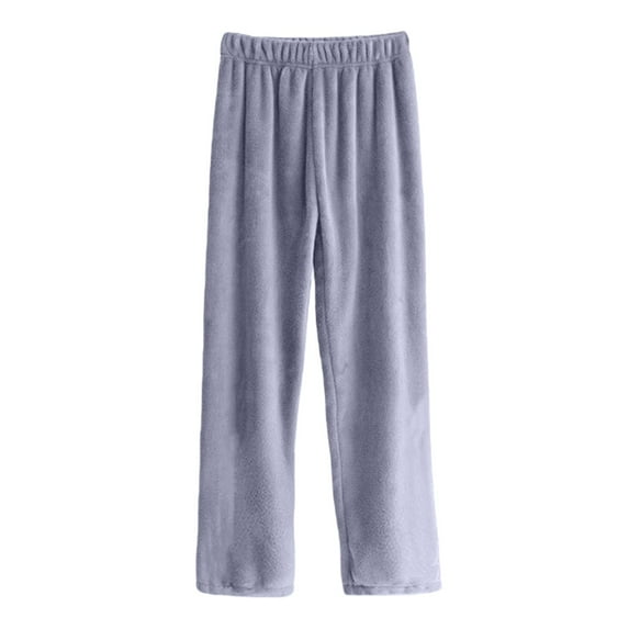 Sweatpants Women Thick Warm Fuzzy Velour Flannel Loose Fit Pajama Pants Fall Winter Loungewear One Size Womens Sweatpants