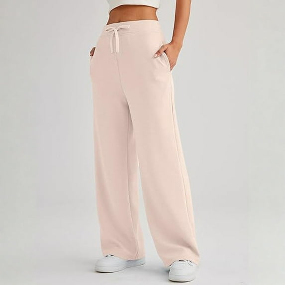 Sweatpants Women Wide Leg Sweat Pants Straight Sweats Baggy Jogging Tall Yoga Lounge Track with Pockets Joggers