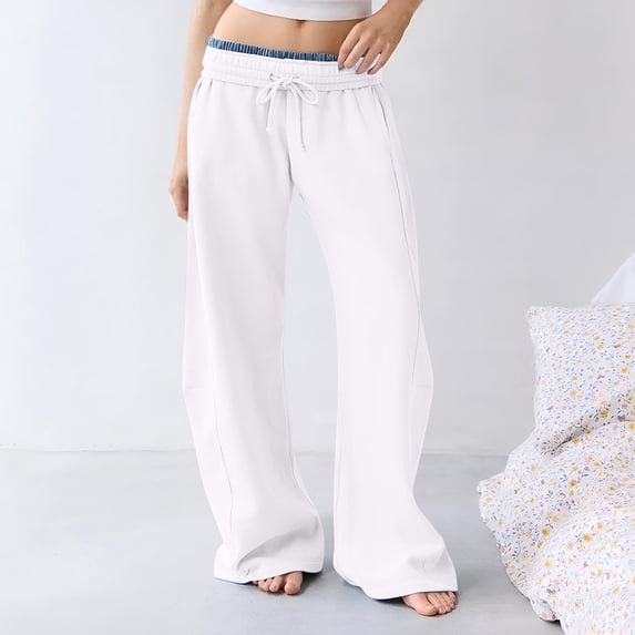 Sweatpants Women Wide Leg Sweatpants Interior Baggy Sweatpants Sweatpant Casual Barrel Sweatpant