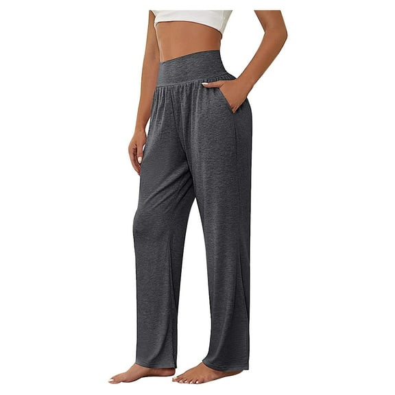Sweatpants Women Women's Wide Leg Yoga Pant Comfy Loose Sweatpants High Waist Lounge Casual Athletic Pant Workout Joggers Pant