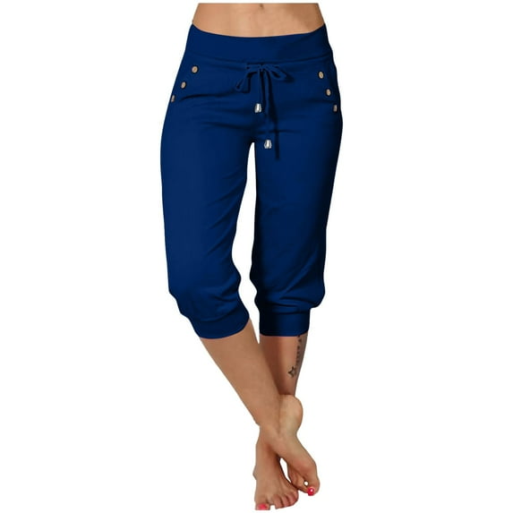 Sweatpants Womens Fashion Casual Tight Fitting High Waisted Pocket Sport Pants and Casual Pants