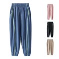 thumbnail image 1 of Sweatpants for Boys Elastic Waist Jogger Baggy with Pockets Solid Pants Athletic Pants for Boys 7-8 Years, 1 of 3