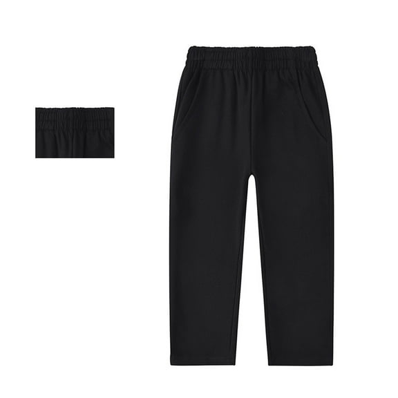 Sweatpants for Boys Joggers for Boys Casual Pants Elastic Waist Wide Leg Boy Uniform Pants Back To School Outfits Kid Boys Pants Size 3-4 Years