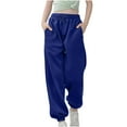 thumbnail image 1 of Sweatpants for Girl, Elastic Waist Drawstring Jogger Pants with Pockets, Soft Casual Loose Tapered Sweatpants for Outdoor Workout,11 Years, 1 of 6