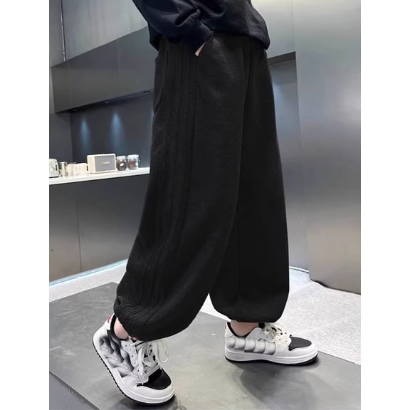 Sweatpants for Girls High Waisted Straight Leg Athletic Pants with Pockets Tween Girl Sweatpants 11-12 Years