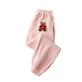 thumbnail image 1 of Sweatpants Boys Pink Sweatpants Girls Basic Girls Athletic Pants Fleece Sweatpants with Pockets Size 4-5 Years Boys Pants, 1 of 4