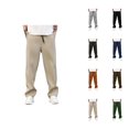 thumbnail image 1 of Sweatpants for Men 2025 Elastic Waist Drawstring Loose Straight Leg Joggers with Pockets Mens Casual Pants Trousers, 1 of 8