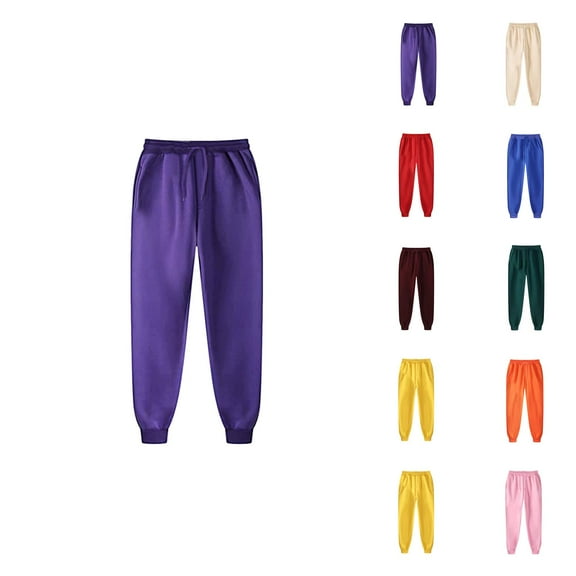 Sweatpants for Men 2025 Fall Winter Drawstring Straight Leg Joggers with Pockets Mens Casual Pants Trousers