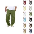 thumbnail image 1 of Sweatpants for Men 2025 Fall Winter Elastic Waist Drawstring Plain Baggy Pants Casual Trousers with Pockets, 1 of 8
