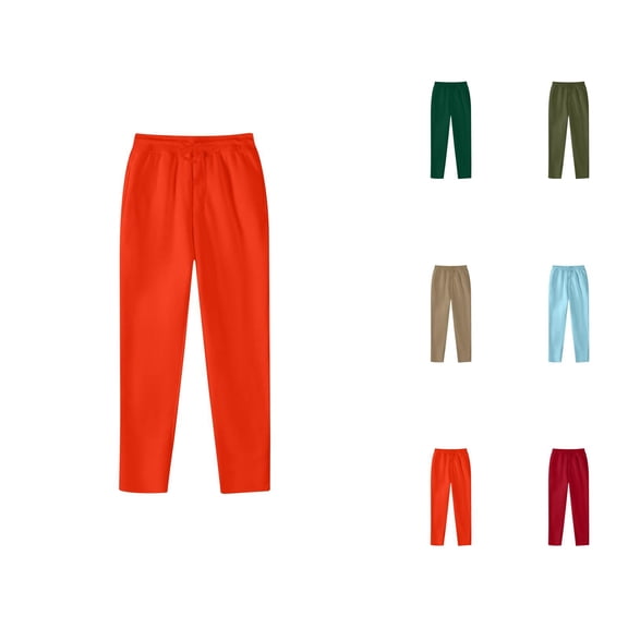 Sweatpants for Men 2025 Fall Winter Straight Leg Drawstring Joggers with Pockets Mens Casual Pants Trousers