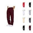 thumbnail image 1 of Sweatpants for Men 2025 Fall Winter Straight Leg Loose Drawstring Joggers with Pockets Mens Casual Pants Trousers, 1 of 5