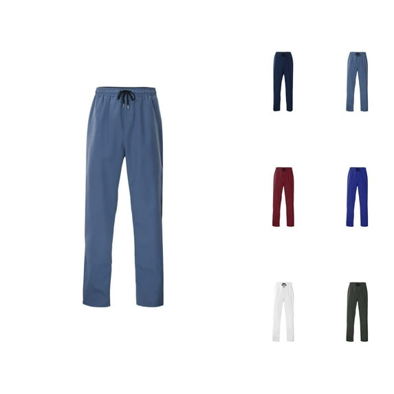 Sweatpants for Men 2025 Lightweight Slim Fit Straight Leg Drawstring Joggers with Pockets Mens Casual Pants Trousers