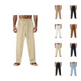 thumbnail image 1 of Sweatpants for Men 2025 Loose Fit Straight Leg Drawstring Workout Joggers with Pockets Mens Casual Pants Trousers, 1 of 8