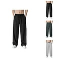 thumbnail image 1 of Sweatpants for Men 2025 Loose Fit Wide Straight Leg Drawstring Joggers with Pockets Mens Casual Pants Trousers, 1 of 8