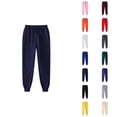 thumbnail image 1 of Sweatpants for Men 2026 Fall Winter Fashion Elastic Waist Drawstring Lined Jogging Sweatpants Trousers with Pockets, 1 of 5