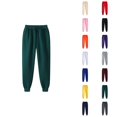 thumbnail image 1 of Sweatpants for Men 2026 Fall Winter Trendy Drawstring Elastic Waist Lined Joggers Trousers with Pockets, 1 of 5