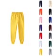 thumbnail image 1 of Sweatpants for Men 2026 Fall Winter Trendy Elastic Waist Drawstring Lined Jogger Sweatpants Trousers with Pockets, 1 of 5