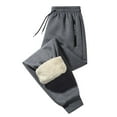 thumbnail image 1 of Sweatpants for Men Baggy Mens Winter Fleece Pants Warm Sherpa Lined Sweatpants with Pockets, 1 of 1
