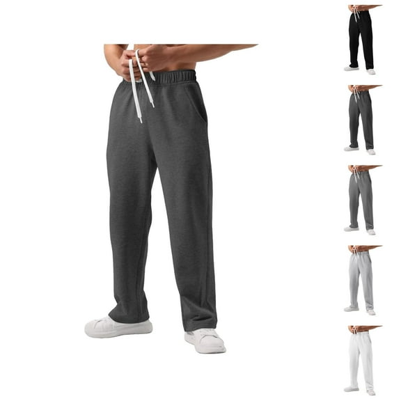 Sweatpants for Men - Comfortable Breathable Sweatpants with Pockets and Elastic Waistband for Gym & Training