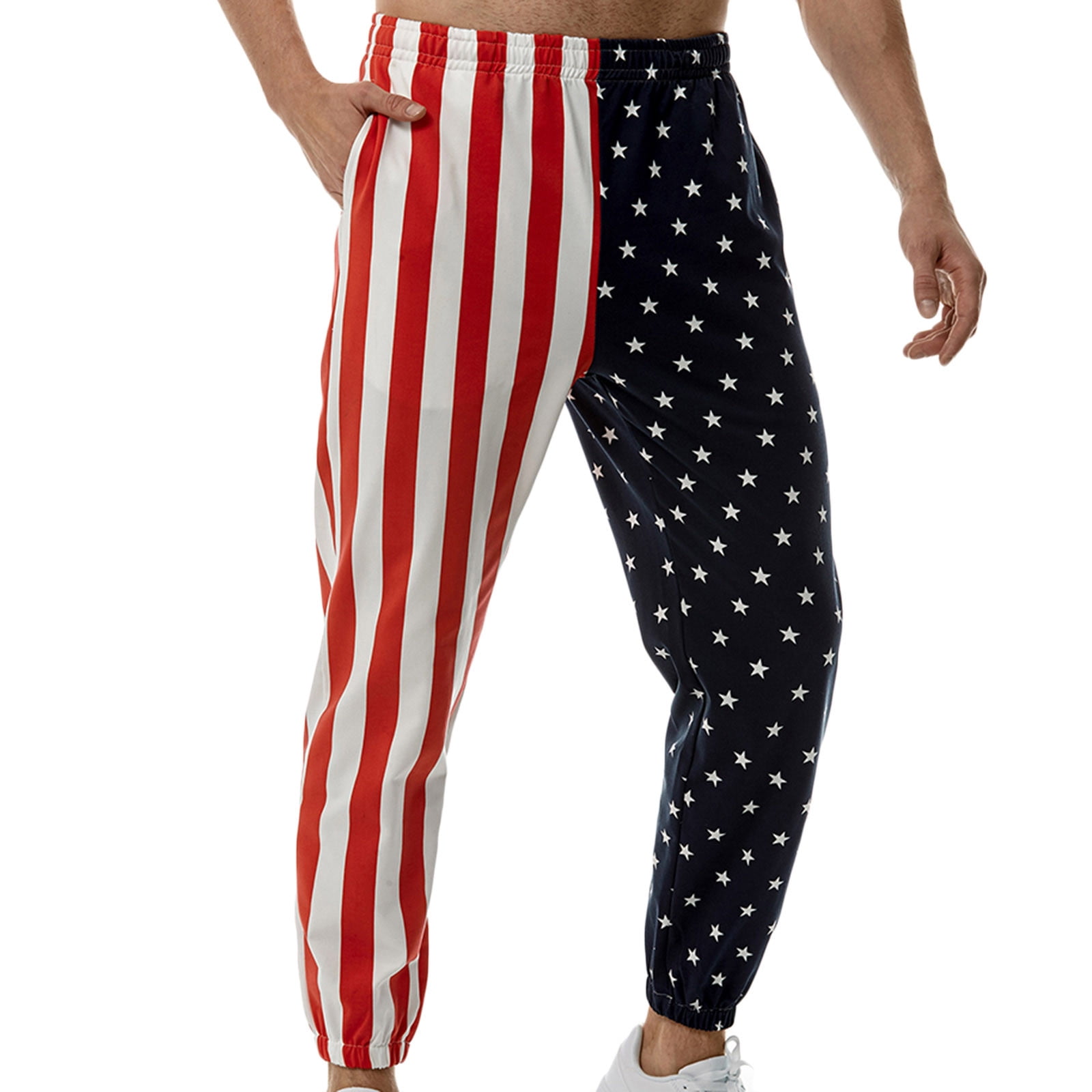 Red cheap star joggers