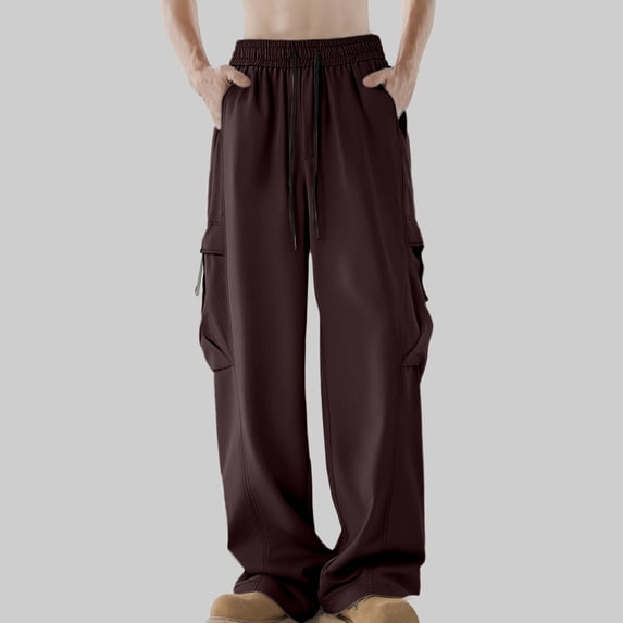 Sweatpants for Men Elastic Waist Straight Leg Sweatpants Men's Joggers Mens Running Pants Casual Pants for Men