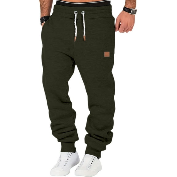 Sweatpants for Men Fashion Workout Drawstring Joggers Pants Big and Tall Men Casual Running Sweat Pants