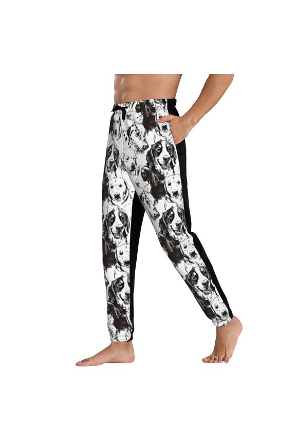 Sweatpants for Men - Labrador Retriever Dog Adjustable Elastic Band Mens Joggers With Pockets, Athletic Workout Gym Casual Track Pants for Men