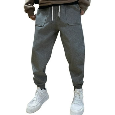 Sweatpants for Men Lounge Gym Mens Jogger Drawstring Joggers Fleece Sweat Pants for Mens Deal Of the Day