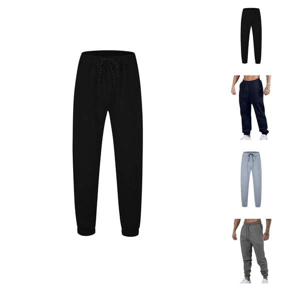Sweatpants for Men Mid Waist Drawstring Breathable Stretchy Loose Casual Jogger Pants Trousers