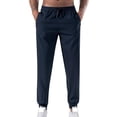thumbnail image 1 of Sweatpants for Men Qucik Dry Moisture-Wicking Drawstring Zipper Pockets Sports Pants Gym Activewear Fathers Gift, 1 of 4