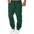 thumbnail image 1 of Sweatpants for Men Wide Leg Joggers Pants Heavyweight Workout Jogging Loose Fit Trousers with Pocket Solid Color Fleece Trousers, 1 of 5