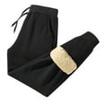 thumbnail image 1 of Sweatpants for Men Winter Fleece Pants Sherpa Lined Sweatpants Active Running Jogger Pants Active Athletic Workout Drawstring Sweatpants, 1 of 4