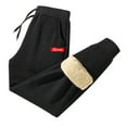 thumbnail image 1 of Sweatpants for Men Winter Fleece Pants Sherpa Lined Sweatpants Active Running Jogger Pants Active Athletic Workout Drawstring Sweatpants, 1 of 3