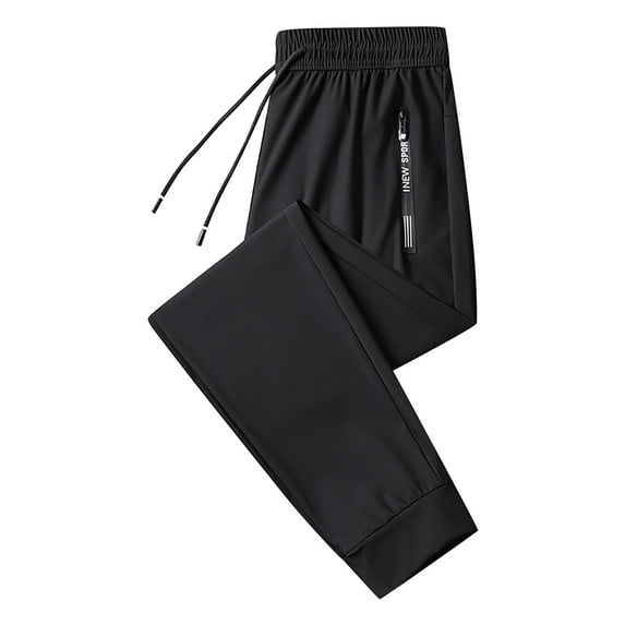 Sweatpants for Men with Pockets Mens Pants Stretch Joggers Tapered Elastic Waist Drawstring Cargo Casual Baggy Sweatpants with Pockets