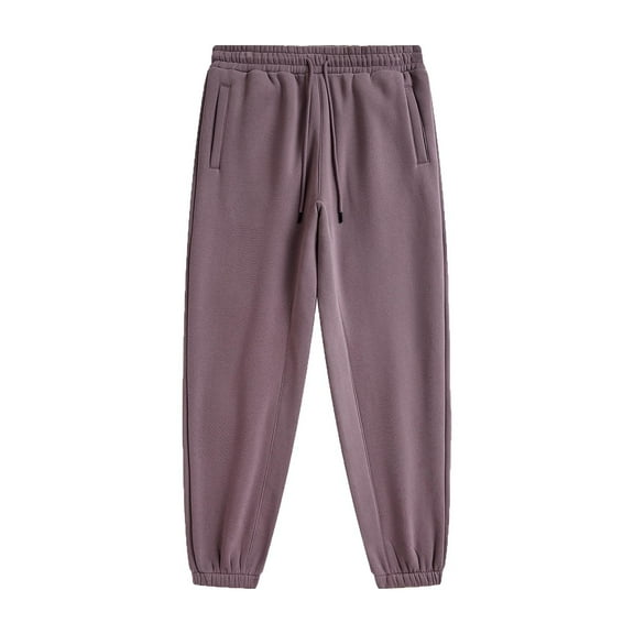 Sweatpants for Mens Fashion Baggy Plus Size Solid Color Casual Ankle Drawstring Pants Full Length Pants Save to 65% off!