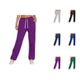 thumbnail image 1 of Sweatpants for Women 2025 Elastic High Waisted Loose Fit Wide Straight Leg Joggers with Pockets Trousers Sweat Pants, 1 of 7