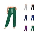 thumbnail image 1 of Sweatpants for Women 2025 Elastic High Waisted Loose Fit Wide Straight Leg Joggers with Pockets Trousers Sweat Pants, 1 of 7