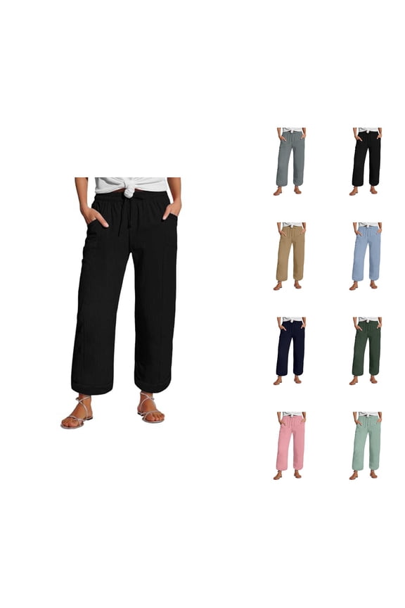 Sweatpants for Women 2025 Elastic Waist Drawstring Straight Leg Joggers Casual Trousers Sweats with Pockets