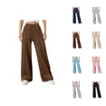 thumbnail image 1 of Sweatpants for Women 2026 Spring Fall Elastic High Waist Wide Straight Leg Casual Loose Sweat Pants with Pockets, 1 of 9