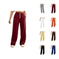 thumbnail image 1 of Sweatpants for Women 2026 Spring Lightweight Elastic High Waist Wide Straight Leg Loose Sweat Pants with Pockets, 1 of 9