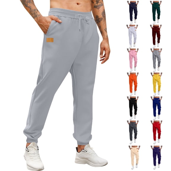 Sweatpants for Women And Men High Waisted Baggy Sweatpants Unisex Cuffed Pants Drawstring Workout Pants With Pockets