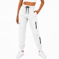 thumbnail image 1 of Sweatpants for Women Baggy Comfy Joggers with Zipper Pockets Y2k Stretch Drawstring High Waisted Lounge Pants, 1 of 7