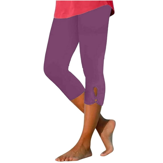 Sweatpants for Women,Capris for Women, Summer High Waisted Solid Color Capris Matching Slim Fitting Yoga Gym Pants,Pants for Women