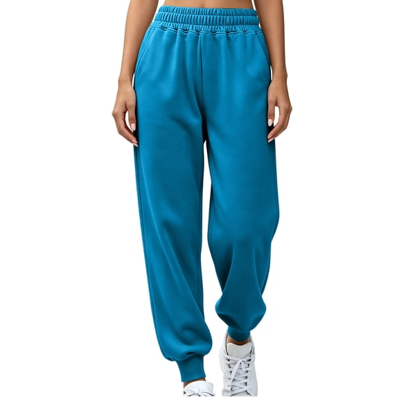 Sweatpants for Women Casual Tapered Leg Elastic Waist Baggy Joggers Sweatpants with Pockets Comfy Fall Winter Workout Pants,Sizes S-2XL