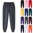 thumbnail image 1 of Sweatpants for Women Casual Trousers High Elastic Waist Drawstring with Multi-Pockets Long Pants, 1 of 3