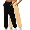 thumbnail image 1 of Sweatpants for Women Clearance! ZVNAΖH Womens High Waisted Baggy Sweatpants 2024 Fall Jogger Pants Trendy Lounge Trousers with Pockets, 2 Packs, 1 of 1