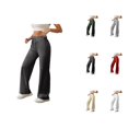 thumbnail image 1 of Sweatpants for Women Elastic High Waist Drawstring Wide Straight Leg Casual Loose Workout Gym Sweat Pants, 1 of 7